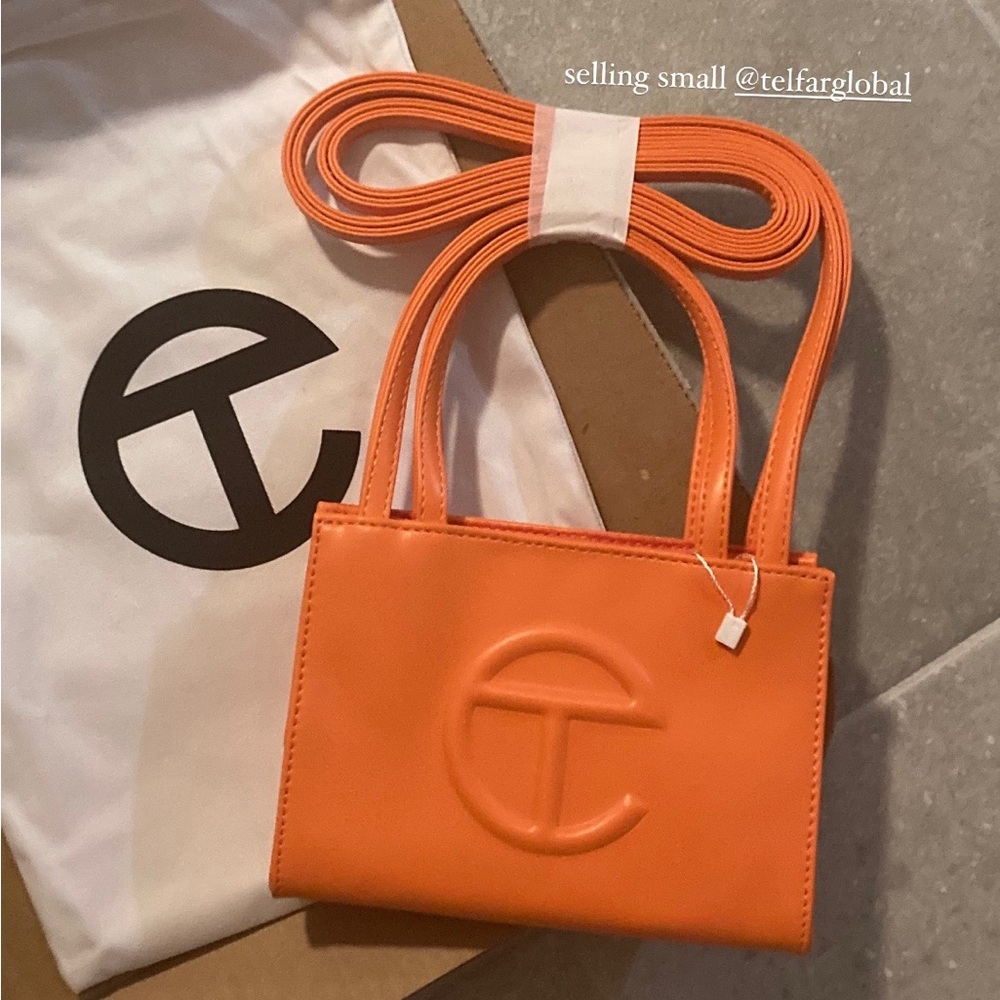 telfar small orange purse